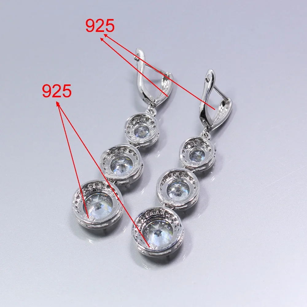 Женский ювелирный комплект из кольца и с белым цирконом|jewelry sets for women|silver jewelry