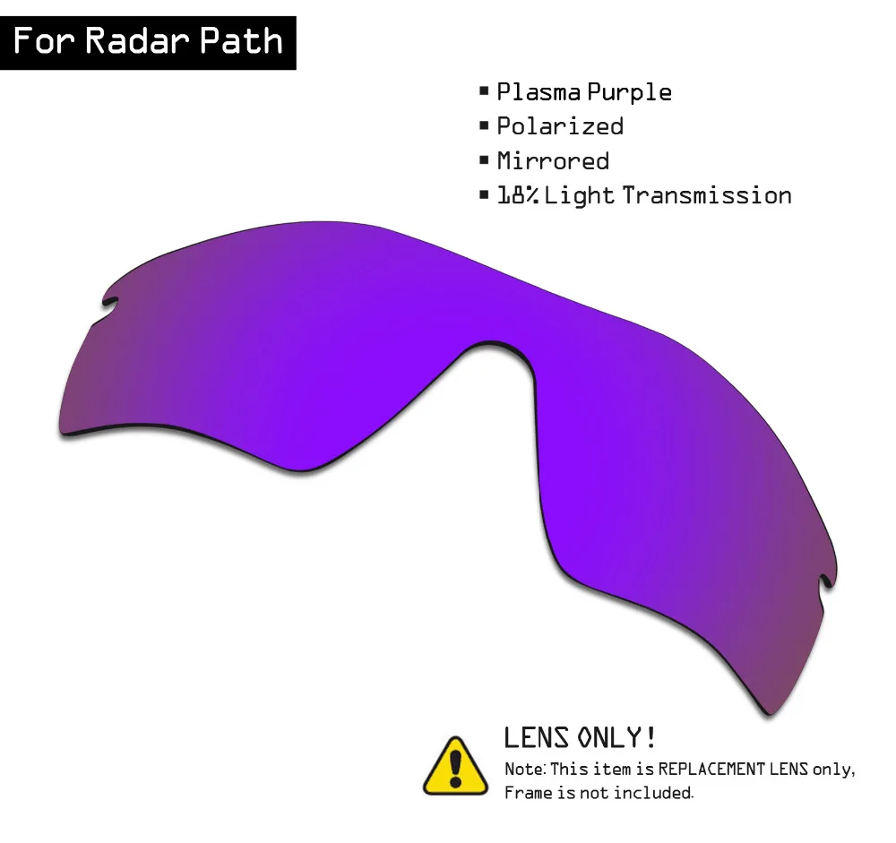 Поляризованные солнцезащитные очки SmartVLT Сменные линзы для Oakley радар пурпурная