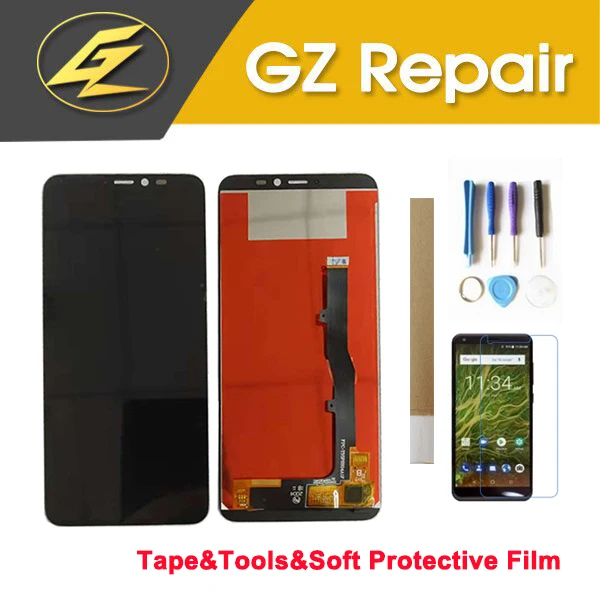 ЖК-дисплей 5 45 дюйма для ZTE Blade V9 Vita с сенсорным датчиком дигитайзер в сборе черный