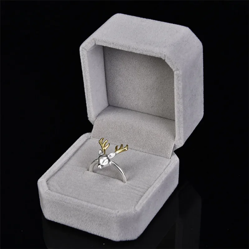 XOWSHINE High-Grade Velvet Flocking Jewelrys Boxes Ring Small And Exquisite Gift Jewelry Packaging 4Colors Wholesale BZH020 |