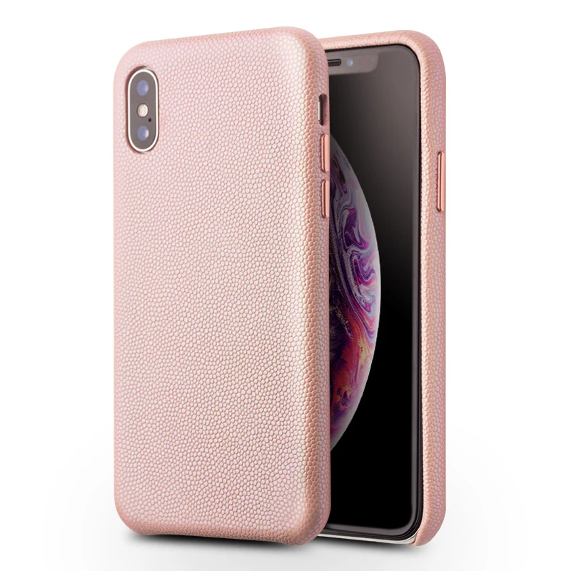 

QIALINO Fashion Ultra Thin Back Case for iPhone X/XS Luxury Genuine Leather Bag Phone Sleeve Cover for iPhone XS Max 6.5 inches