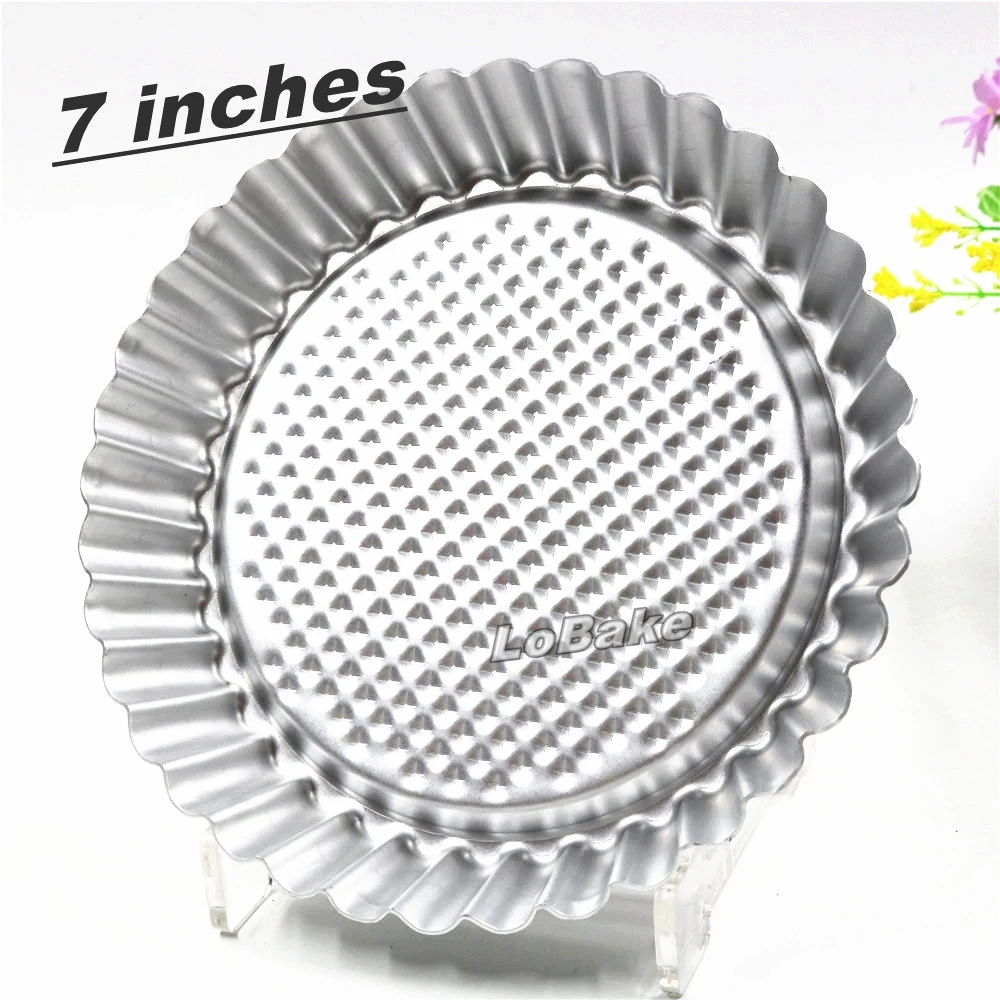 7 дюймовая круглая волнистая боковая противоскользящая цветочная анодированная