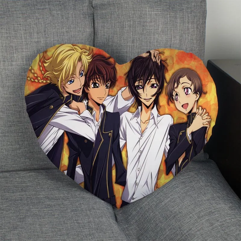 Изготовленный На Заказ Code Geass Lelouch of the Rebellion сердце Наволочка на молнии наволочка