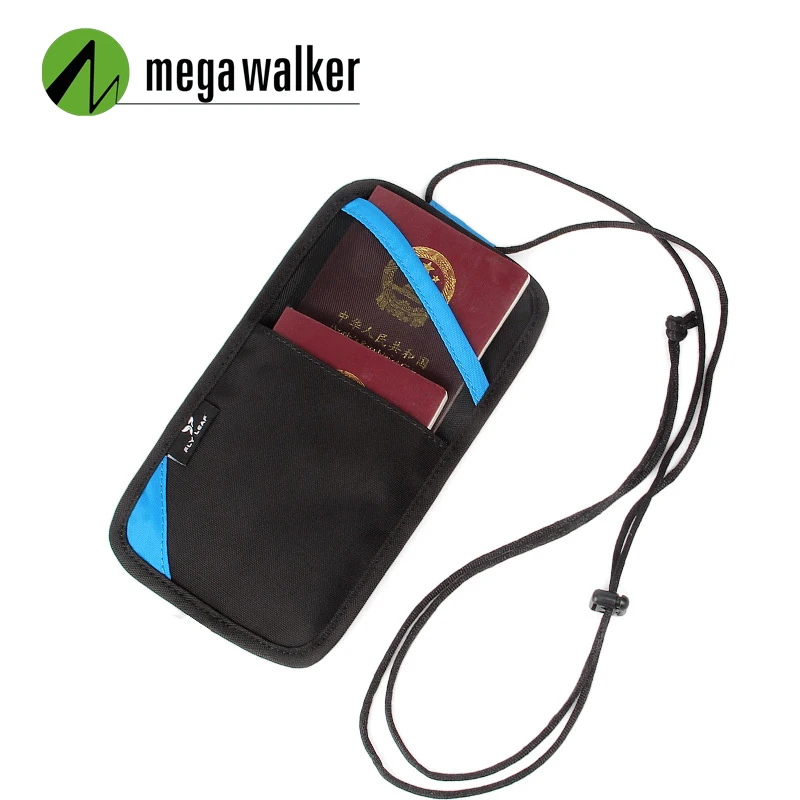 Бренд Mega Walker, висящая на шее сумка для паспорта, для мужчин и женщин, для путешествий, для документов, для мужчин, Т-органайзер, ID, кредитный держатель для карт, защитный чехол, упаковка для карт