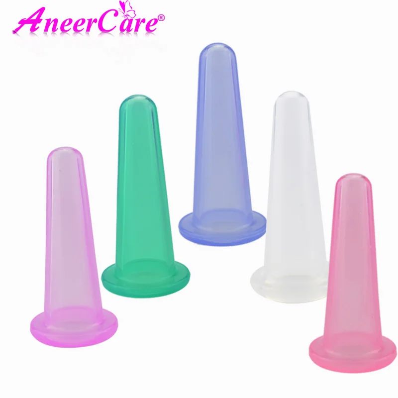 

2pcs Silicone Facial Massage Set For Face Neck Back Eyes Body Massager Cans Anti-cellulite Vacuum Cans Suction Cup Treatment