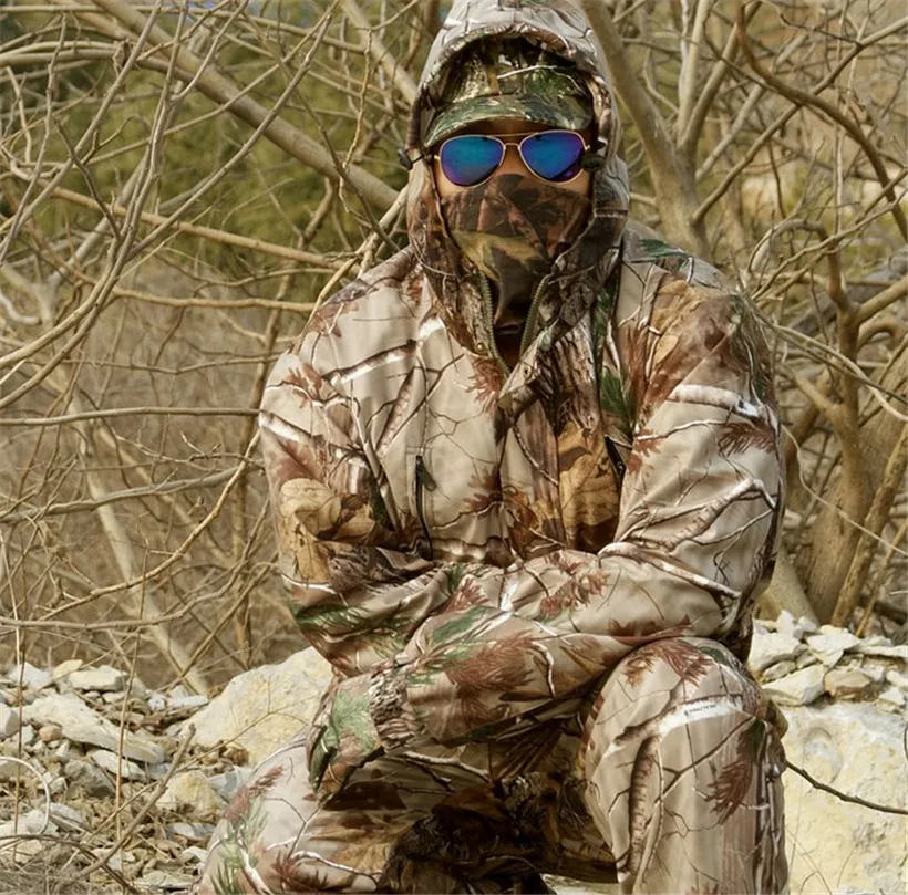 

Waterproof Breathable Dead Leaves Camouflage Fishing Hunting 3D Bionic Ghillie Suit Snipper Tactical Military Clothes Jacket