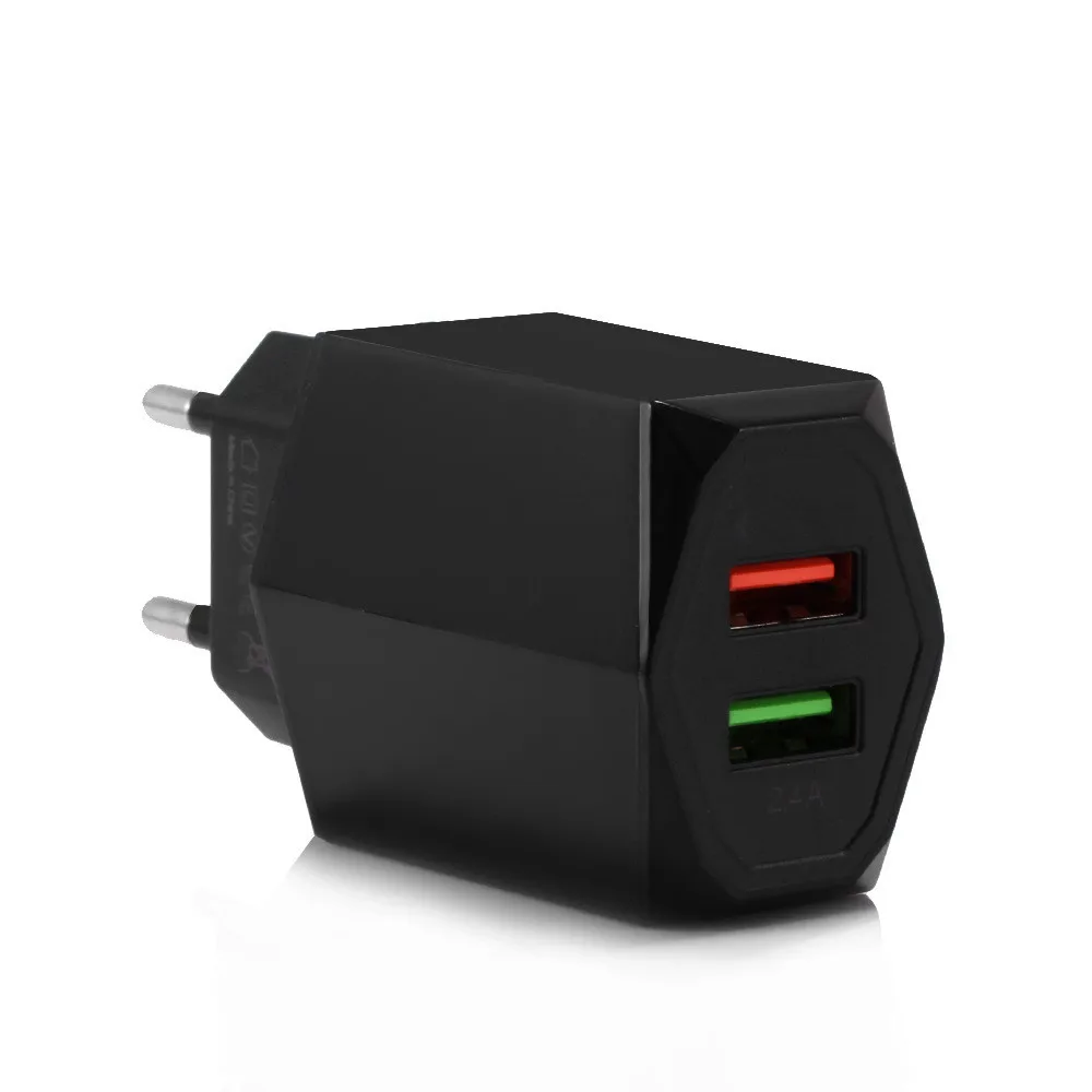 AMEEC EU Multi USB Charger 5V 2.4A Mobile Phone Chargers Quick Charge 2 Port Adapter Wall AC Desktop Power Adaptors | Мобильные