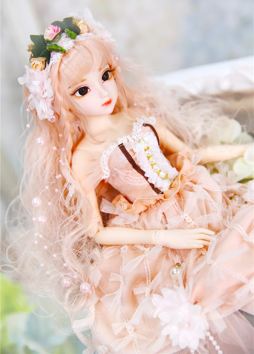 1/4 BJD Blyth кукла молочная королева имя Клэр коралловые волосы механическое соединение тела девушки ледяной, SD