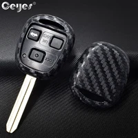 ceyes 3 buttons car styling key covers accessories case for lexus gx470 lx470 es300 gs ls for toyota rav4 auto protection shells