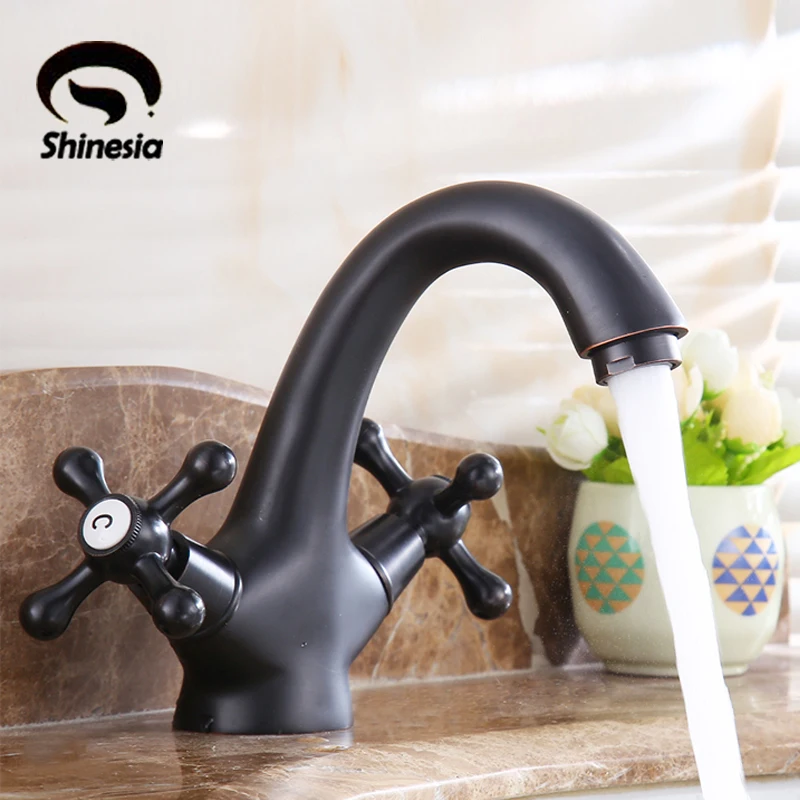 Твердый латунный Смеситель для ванной комнаты кран раковины смеситель масло