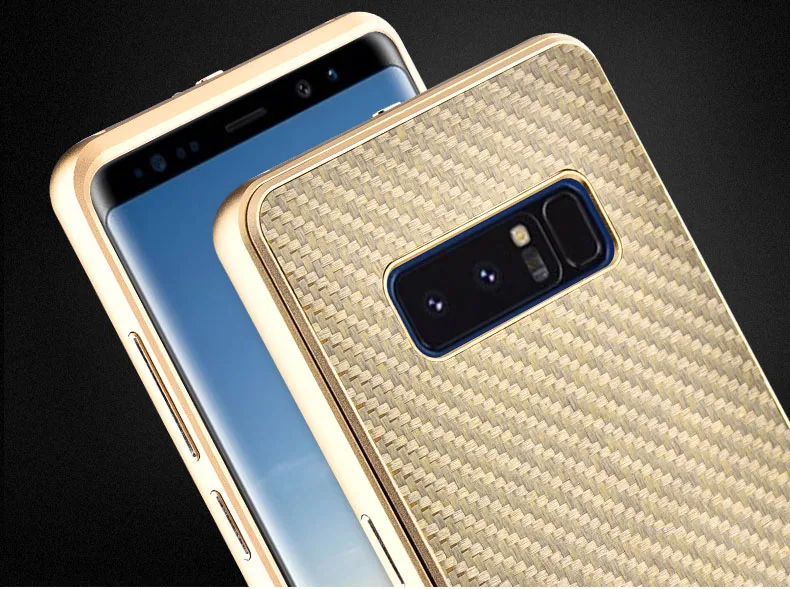 Imatch чехол для samsung Примечание 8 9 Note8 металлический корпус алюминий+ углеродного волокна задняя крышка для samsung S8 S9 плюс Примечание 9 8 coque