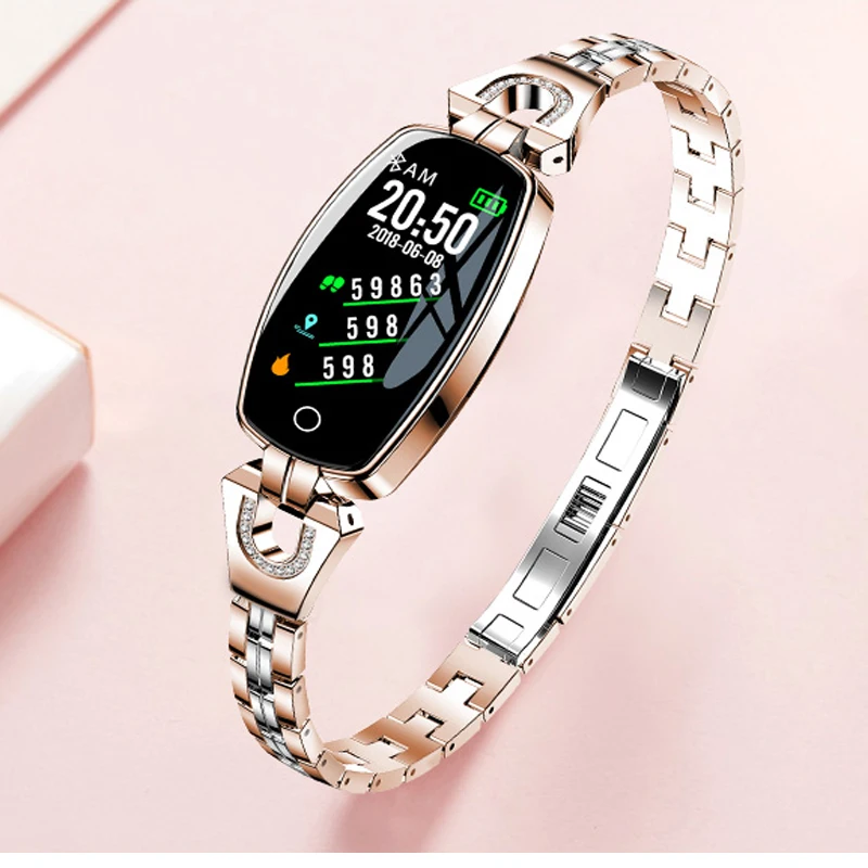 

H8 смарт-Браслет фитнес-трекер монитор сердечного ритма фитнес-браслет женские часы Смарт-браслет измерение кровяного давления