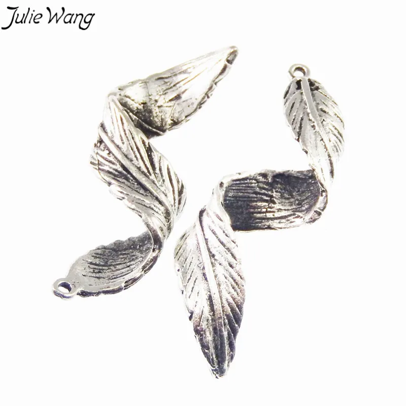 Julie Wang 10 шт. оптовая продажа подвеска из сплава под старину серебряного цвета