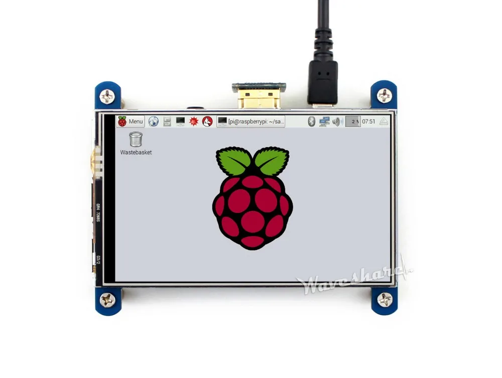 ЖК экран Waveshare 4 дюйма резистивный сенсорный для Raspberry Pi HDMI интерфейс IPS дисплей