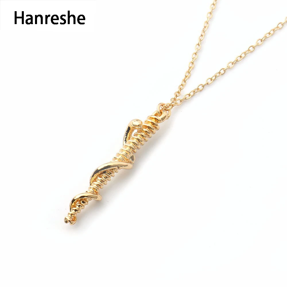 Подвеска в виде змеи Hanreshe Золотая цепочка ожерелье ювелирное изделие для лучшего