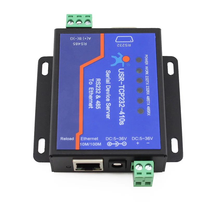 USR TCP232 410S RS232 RS485 к TCP/IP конвертер Ethernet Серийный Devce сервера Modbus Serial с DHCP и DNS Q062|tcp ip|tcp