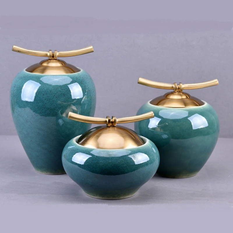 Новый китайский дзен керамические украшения из чистой меди Гостиная ТВ кабинет