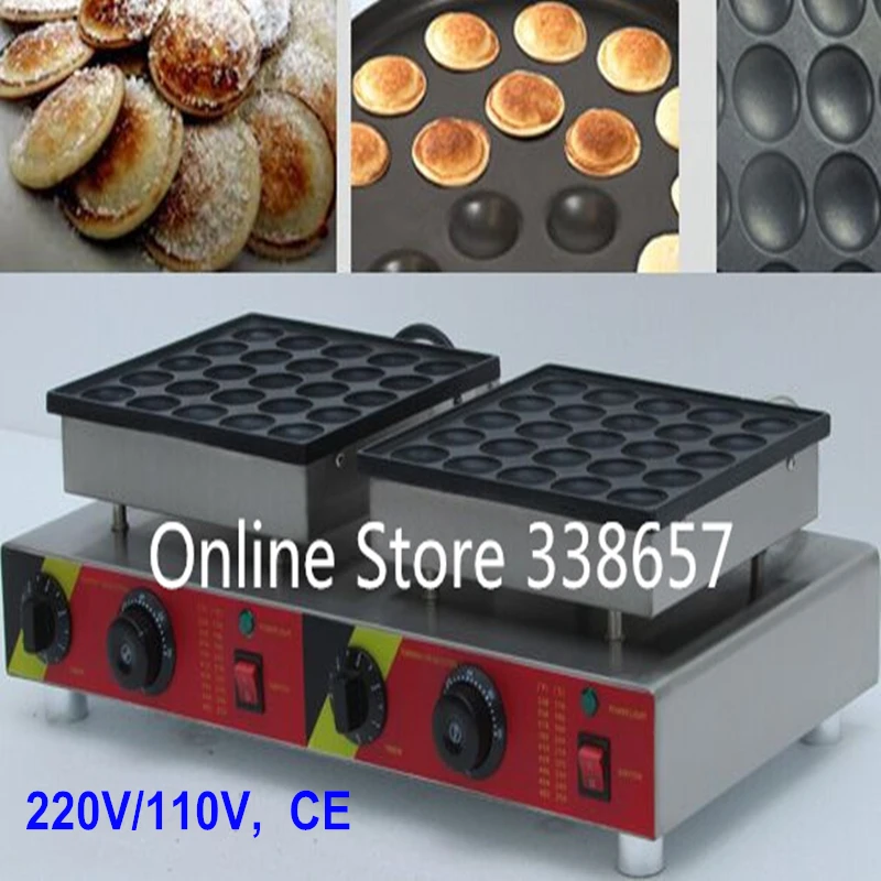 50 отверстий двойная головка коммерческая печенья Голландская poffertjes мини блинная