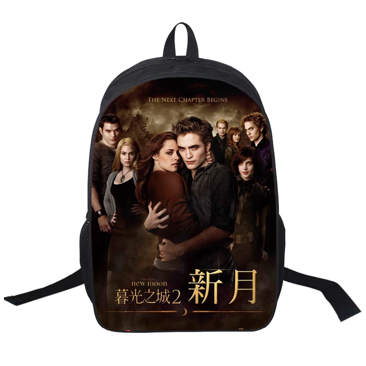 16 дюймов сумеречный рюкзак на заказ двойная молния сумка Mochila Feminina школьная сумка Mujer Mochila Подростковая дорожная сумка