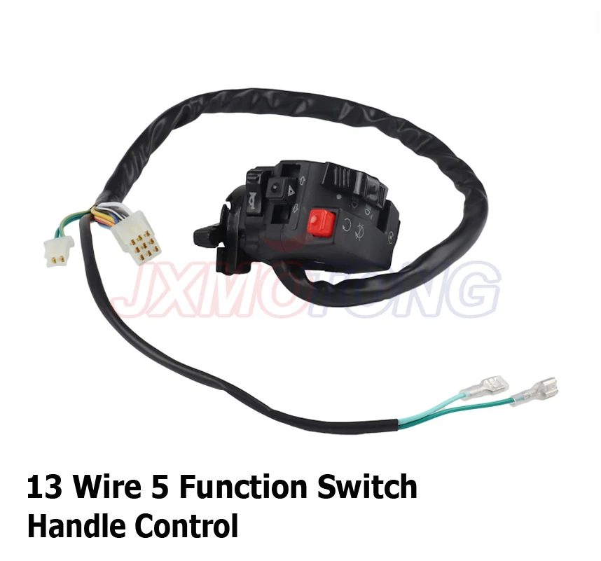

13 Wire 5 Function Switch With Choke Lever For ATV Quad 4 Taotao Sunl Roketa Kazuma 110cc 125cc 150cc 200cc 250cc