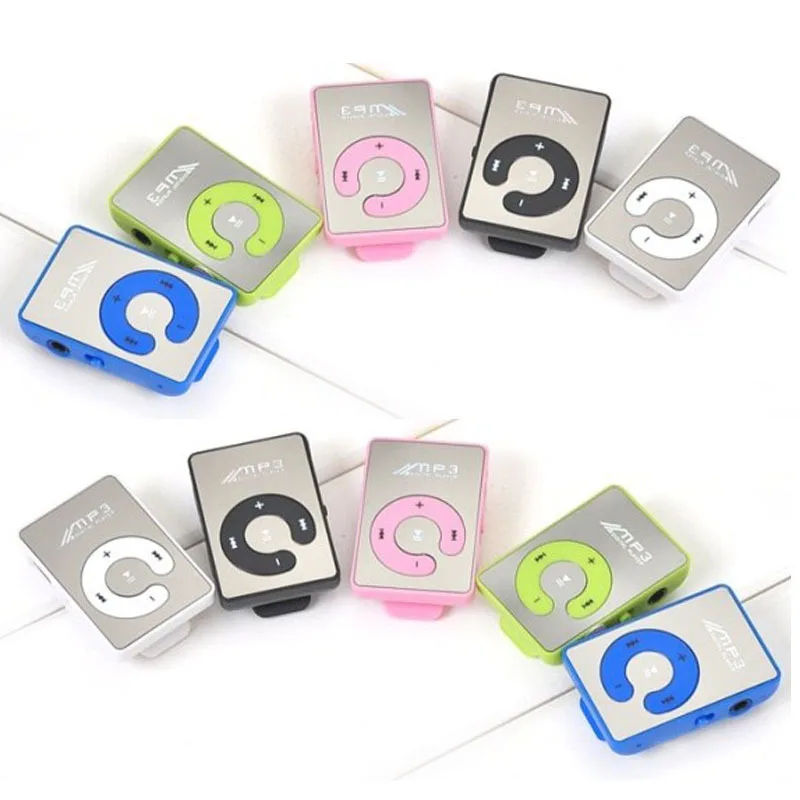 Зеркальный портативный mp3-плеер мини MP3-плеер с зажимом спортивный walkman