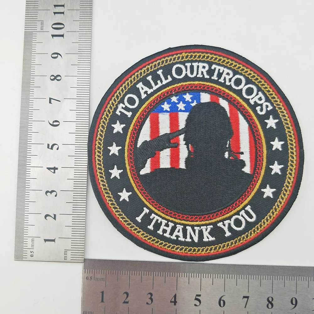 Американский солдат армейская утюговая нашивка жилет Байкерская для всадника