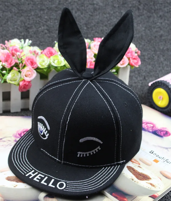 Детская летняя шляпа милая детская бейсболка с заячьими ушками Детские кепки от