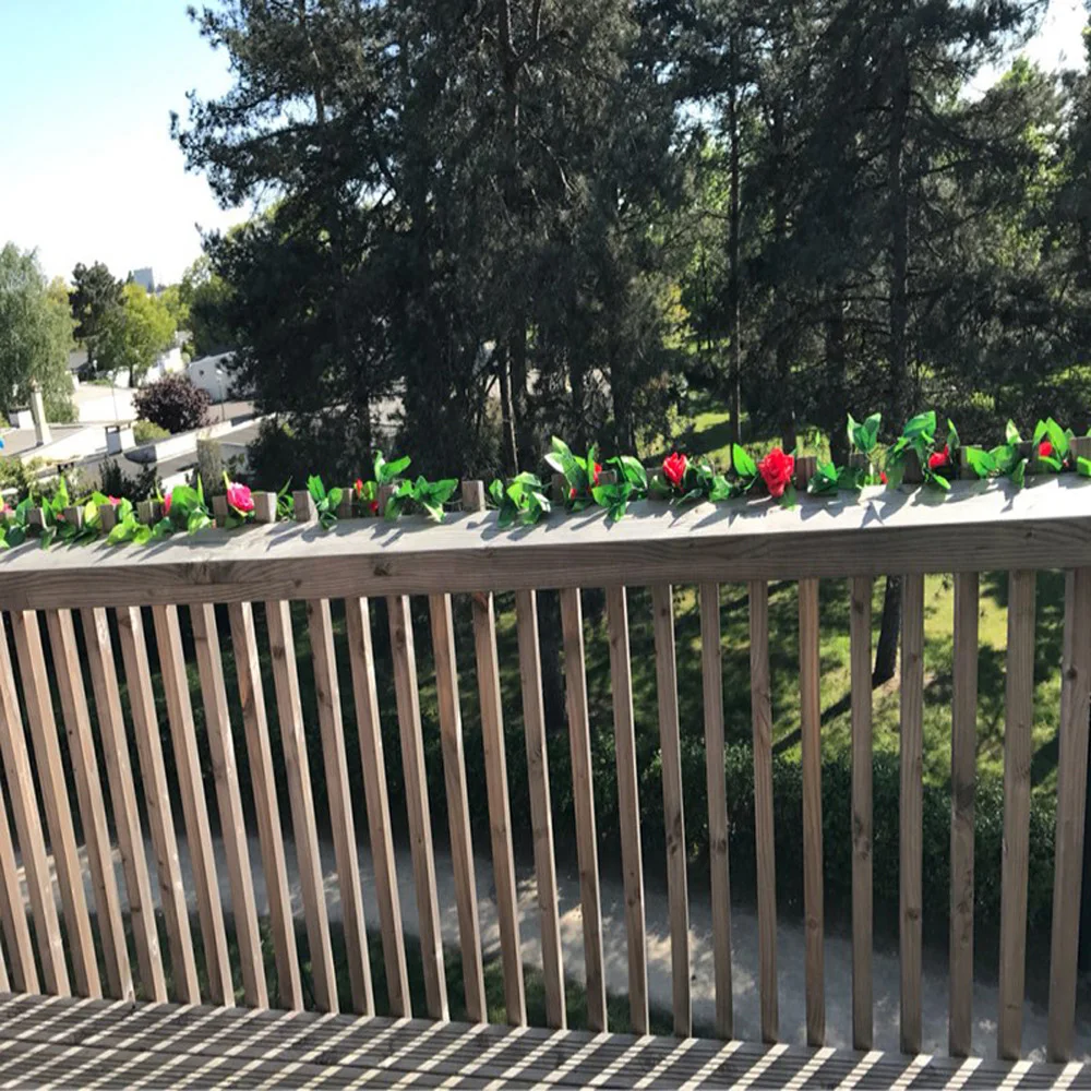 Яркие цвета Листья ротанга свадебные искусственные лозы дом офис магазин 1 шт