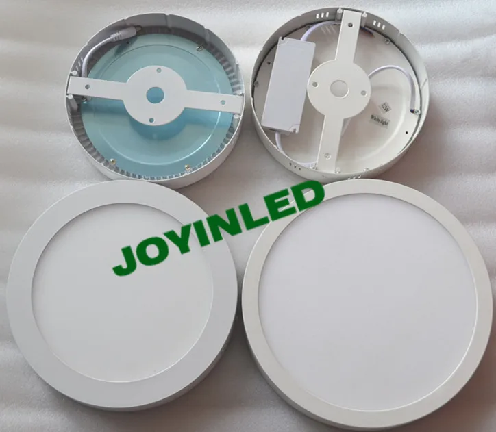 

Free shipping No Cut ceiling 6w 12w 18w Surface mounted Round led panel light for home