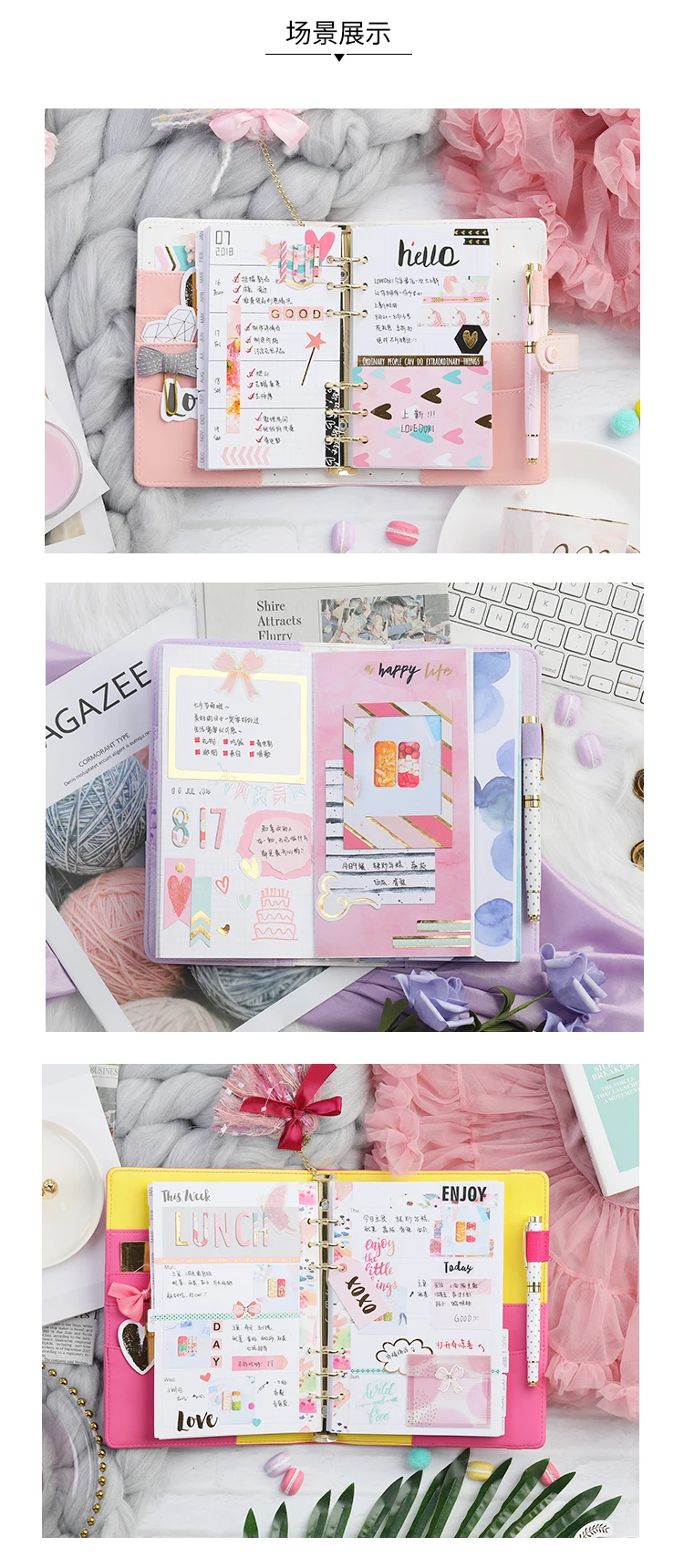 Kljuyp 8 шт. рисунок «Hello Kitty» Любовь наклейки для Скрапбукинг Happy planner/карты/бумажник карты Высокое качество нейлоновый чехол заграничного паспорта машина для изготовления журнала проекта