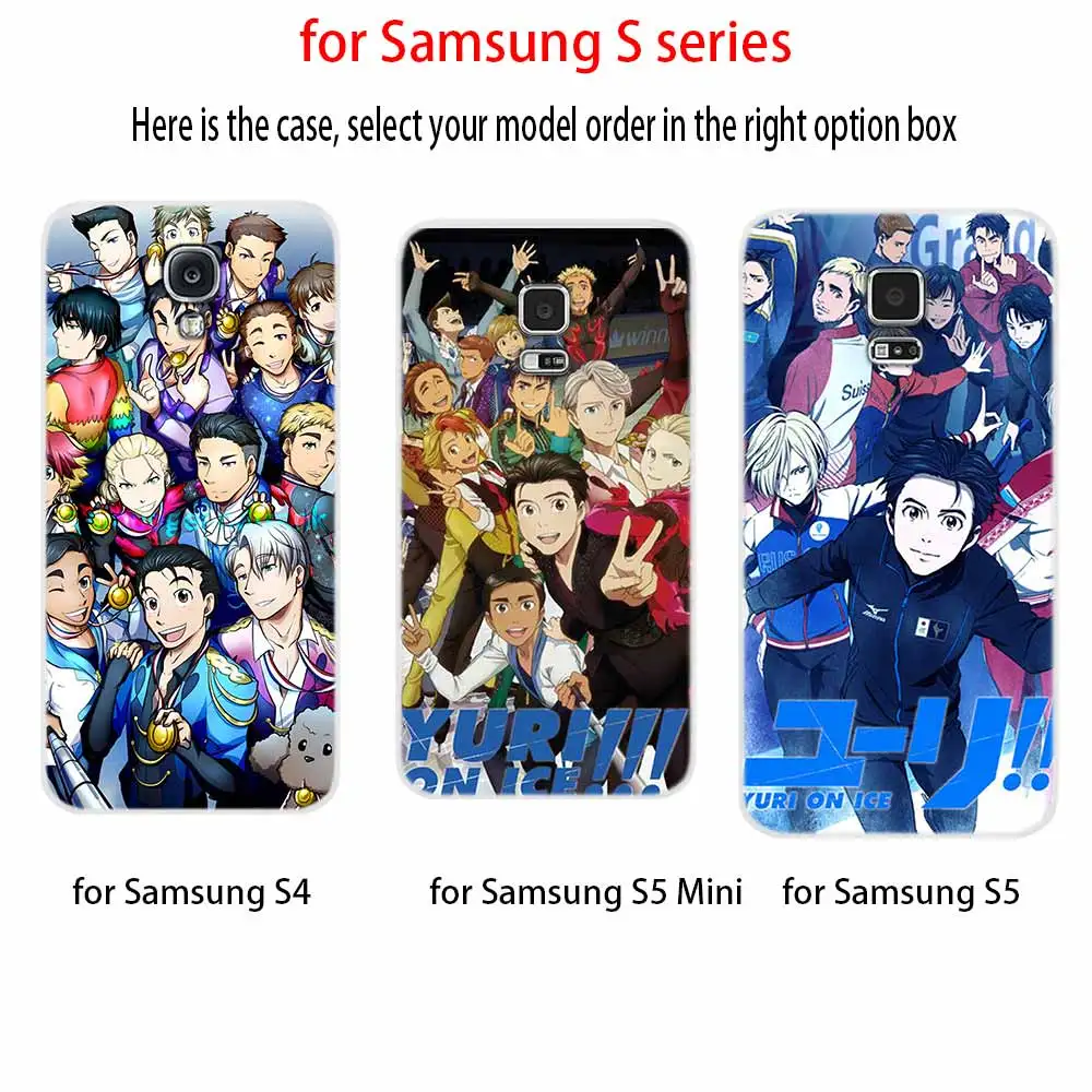 Yuri on ice yuri and victor skate мягкий чехол для Samsung Galaxy S7 Edge S8 S9 S10 S11 S20 S21 Plus Lite E Ultra | Мобильные