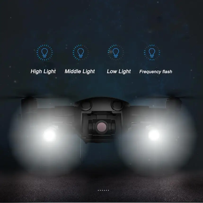 360 градусов фонарик налобный фонарь ночной круиз свет Светодиодная лампа для DJI