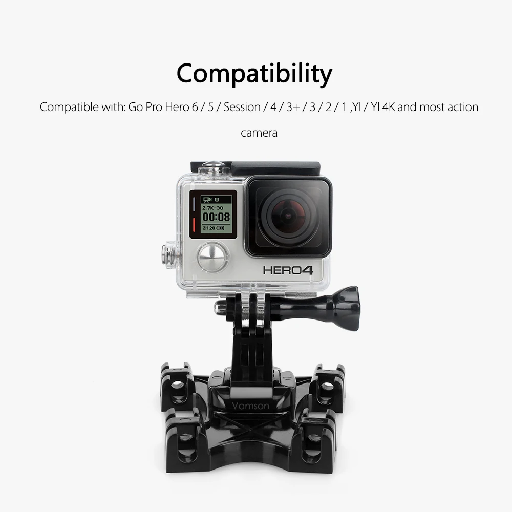 Vamson для GoPro Hero 8 7 6 5 4 кайт линия крепление Кайтбординг J крюк Пряжка аксессуары YI
