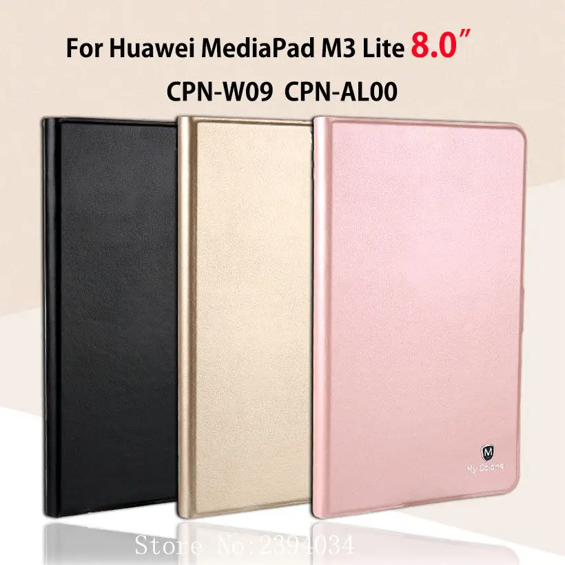 Роскошный чехол для Huawei Mediapad M3 Lite 8 0 умный из искусственной кожи с подставкой