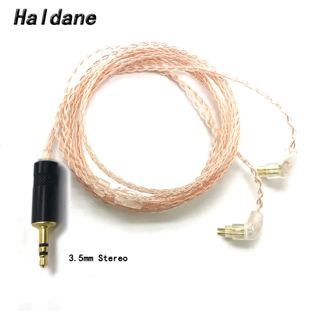 Haldane 1,2 m 8 core Litz плетеный кабель для наушников для Westone ES2 UM Ultimate Ears UE18 UE11 UE10 UE5