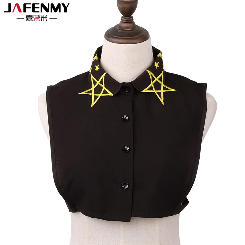 Рубашка с фальш воротником Женская желтая со съемным воротником|fashion ties|f tiefemale ties