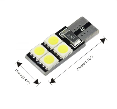 AGLINT 10 шт. Автомобильный светодиодный светильник T10 W5W 194 CANBUS No Error 5050SMD 4 светодиодный s сменный светильник для автомобиля, светильник для двери автомобиля