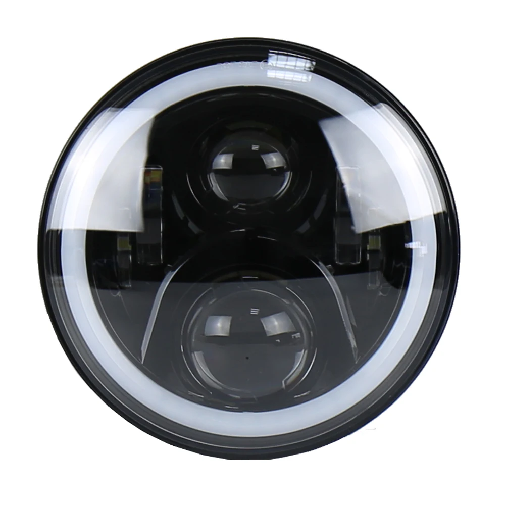 2 шт. RGB Halo Angel Eye Bluetooth дистанционный 7-дюймовый налобный фонарь для 1997~ Jeep Wrangler JK LJ CJ Hummer " светодиодный фонарь для фар