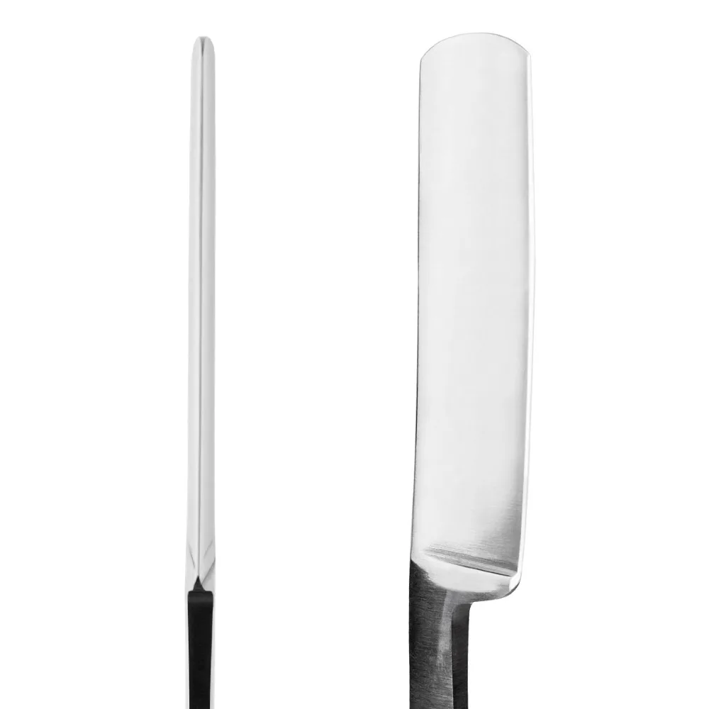 QSHAVE классическая прямая бритва из нержавеющей стали с деревянной ручкой