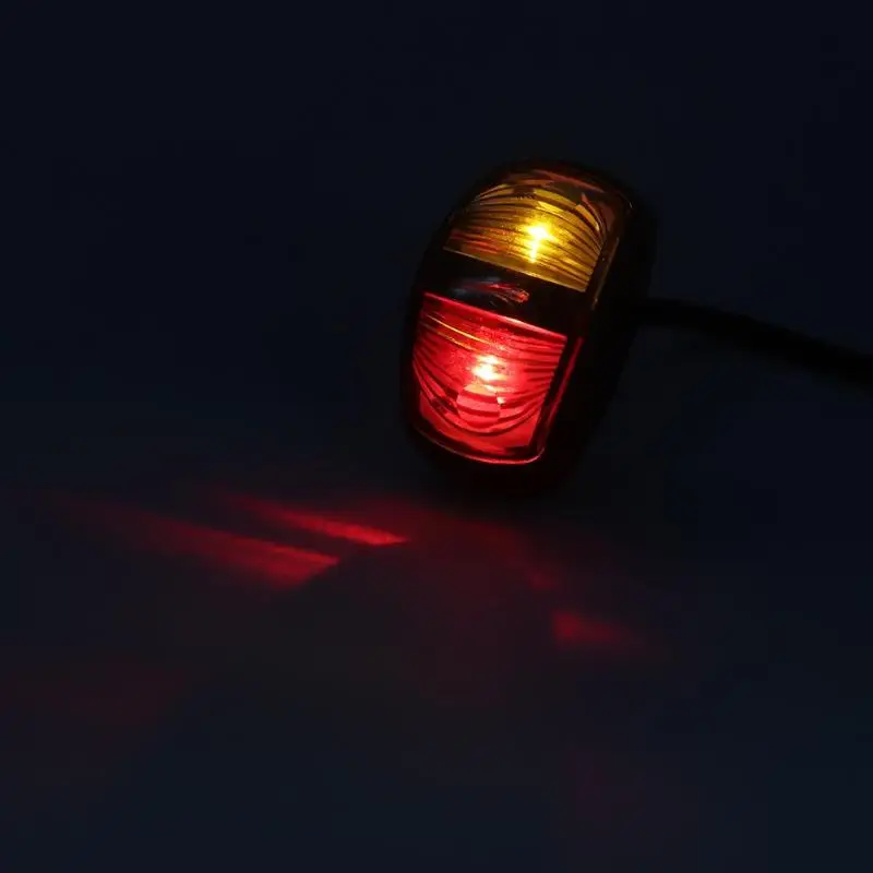 Red+Amber LED Side Marker Light Clearance Lamp for Truck Trailer Caravan Bus Using Taiwan\'s Wafer Lamp Beads For 50000 Hours