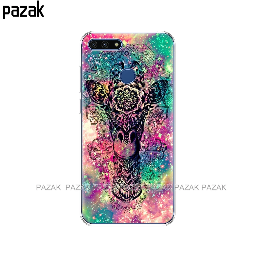 61366 Силиконовый чехол для huawei honor 7C, 5,7 дюймов, чехол мягкий, симпатичный, из ТПУ, защитный чехол для телефона huawei honor 7c Aum-L41 - Цвет: 61366