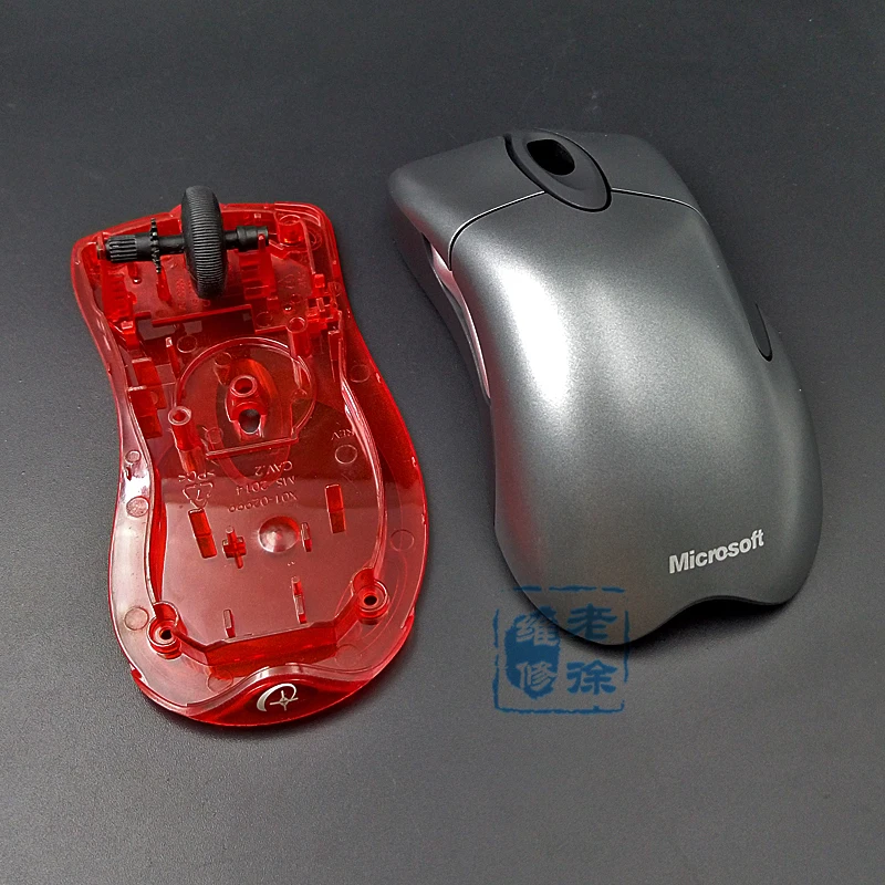 Чехол для мыши Microsoft IO1.1 IE3.0 red shark Polar top bottom Shell roller wheel Mouse|Аксессуары мышей и