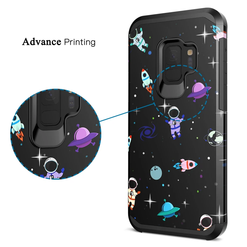 Жесткий чехол Yokata 2 в 1 для Samsung Galaxy S9 S10 plus S8 противоударный чехол-бампер S7 S6 S5