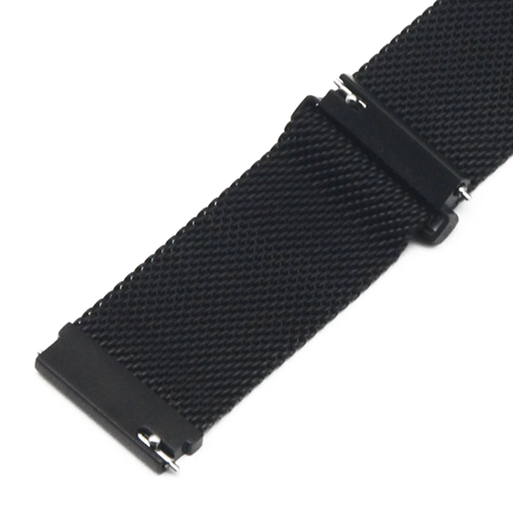 

18mm Stainless Steel Watch Band for for Asus Zenwatch 2 Women WI502Q Magnetic Quick Release Strap Wrist Loop Belt Bracelet Black