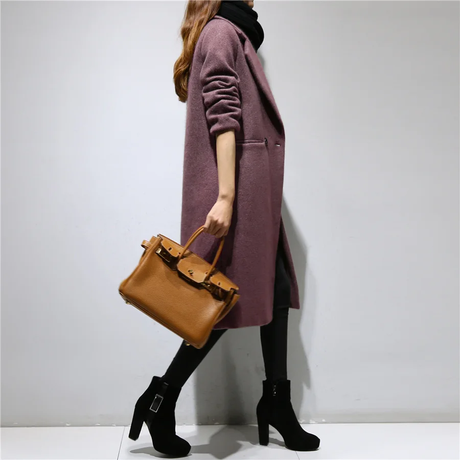 Осенне-зимние шерстяные пальто Высококачественная зимняя куртка женское