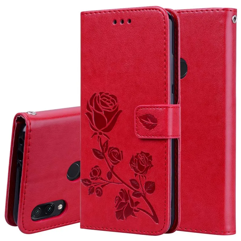 Кожаный чехол-бумажник с 3D цветами для Xiaomi Redmi Note 5 6 7 Pro 5A Prime 4A 4X Plus S2 6A Mi A1 A2 Lite 5X