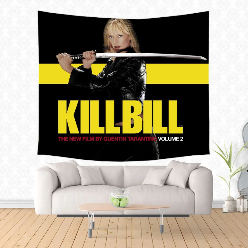 Kill Bill настенный гобелен кровать Манта йога коврик пляжное одеяло Кемпинг матрас