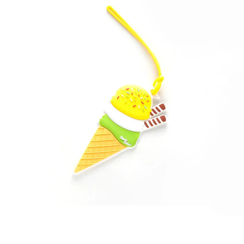 1 шт. чехол для багажной бирки креативный чемодана из силикагеля с мороженым