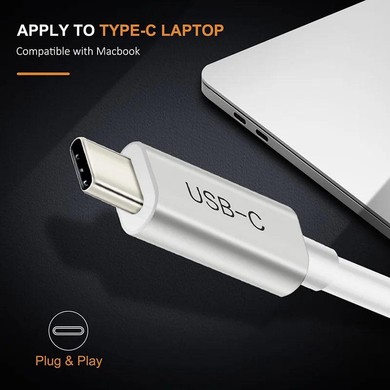 Новый адаптер CABLETIME USB Type C VGA кабель в конвертер 3 1 для Macbook Chromebook Lumia Pixel Dell