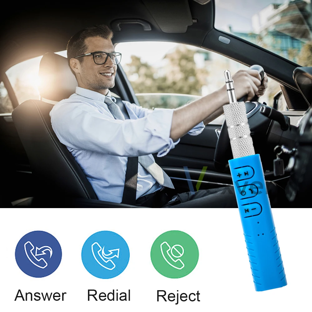 Комплект беспроводного автомобильного Bluetooth приемника Vexverm 3 5 мм с разъемом Aux и